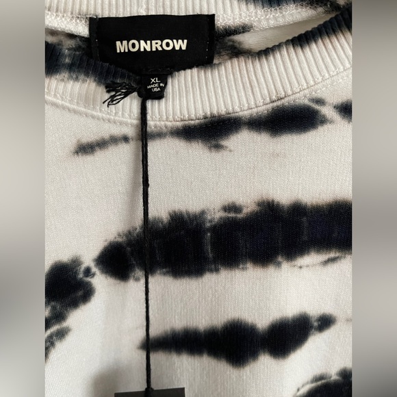 Monrow Tie Dye Sweatshirt. NWT. Made in USA. - Picture 7 of 10